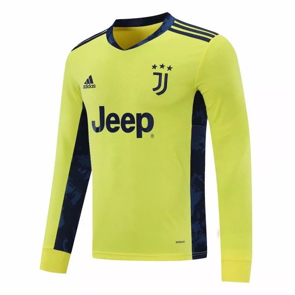 Thailande Maillot Football Juventus Domicile ML Gardien 2020-21 Jaune